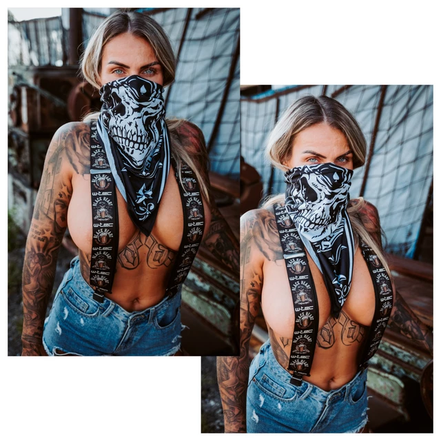 Neck Warmer W-TEC Black Heart Bandest - Bones