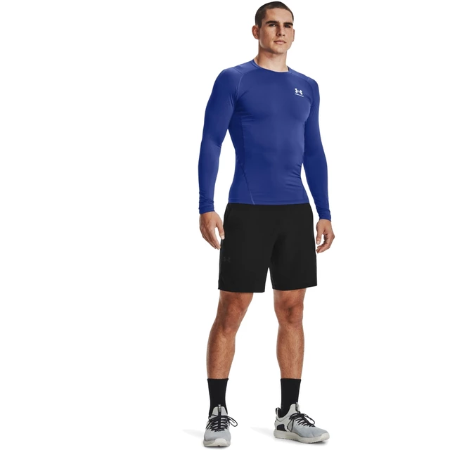 Men’s Compression T-Shirt Under Armour HG Armour Comp LS - Carbon Heather