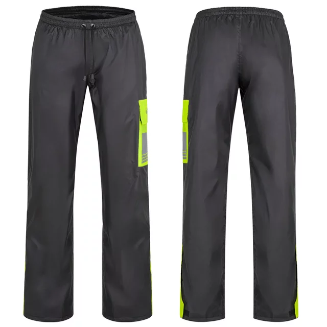 Waterproof Motorcycle Pants W-TEC Colnari - Black-Fluo Green