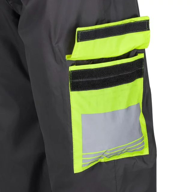 Waterproof Motorcycle Pants W-TEC Colnari - Black-Fluo Green