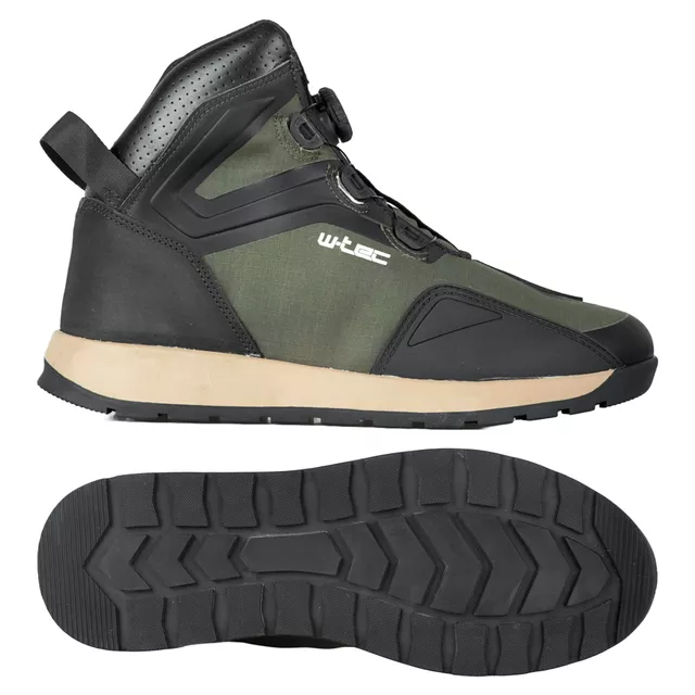 Motorcycle Boots W-TEC Vigger - Olive Green