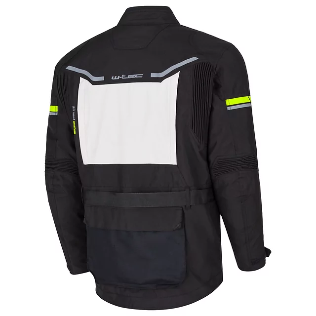 Motorcycle Jacket W-TEC Warao - Black-Fluo