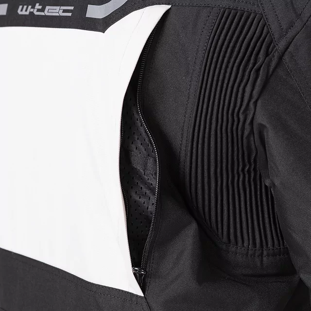 Motorcycle Jacket W-TEC Warao - Black-Fluo