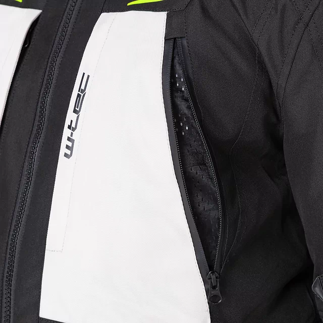 Motorcycle Jacket W-TEC Warao - Black-Fluo