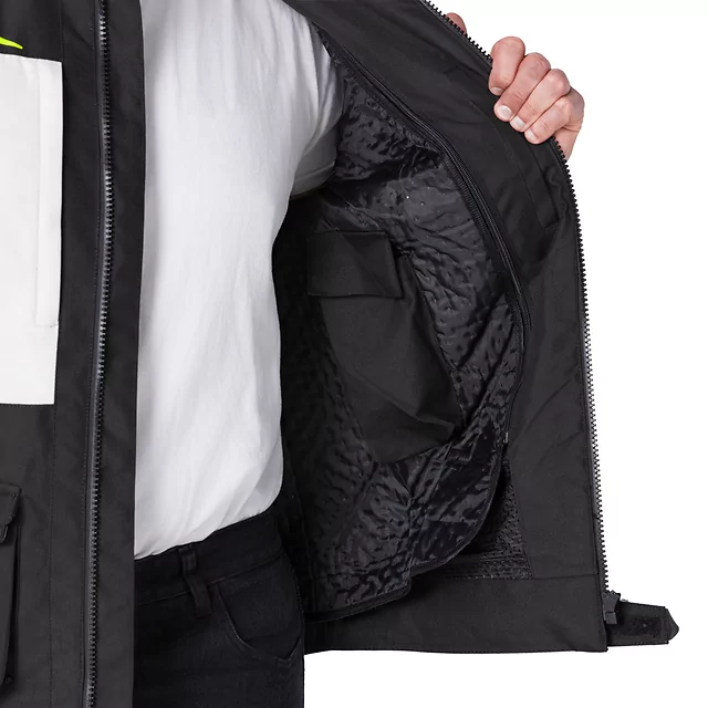 Motorcycle Jacket W-TEC Warao - Black-Fluo