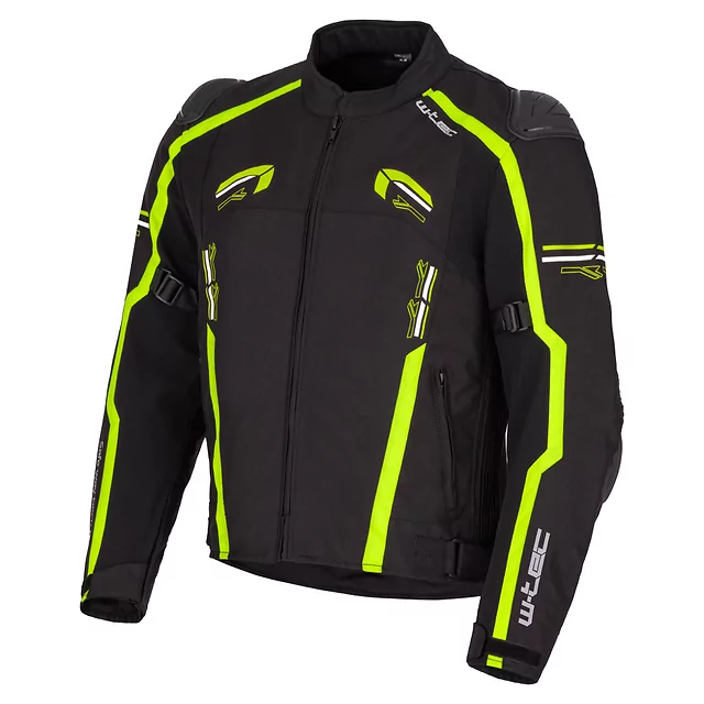 Motorcycle Jacket W-TEC Tonkawo - Black-Fluo