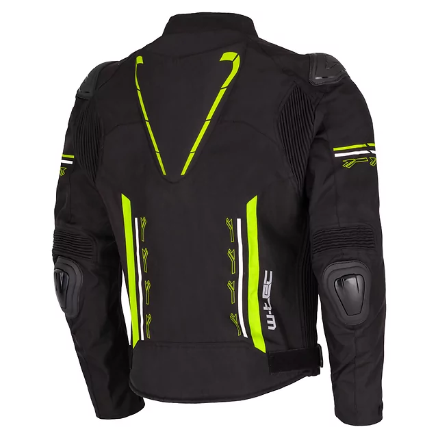 Motorcycle Jacket W-TEC Tonkawo - Black-Fluo