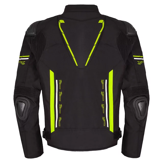 Motorcycle Jacket W-TEC Tonkawo - Black-Fluo