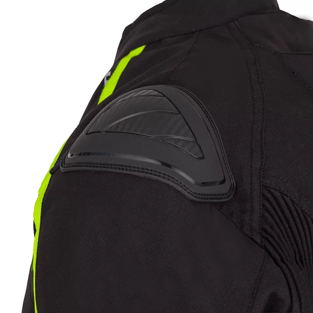 Motorcycle Jacket W-TEC Tonkawo - Black-Fluo