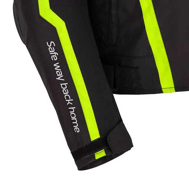 Motorcycle Jacket W-TEC Tonkawo - Black-Fluo