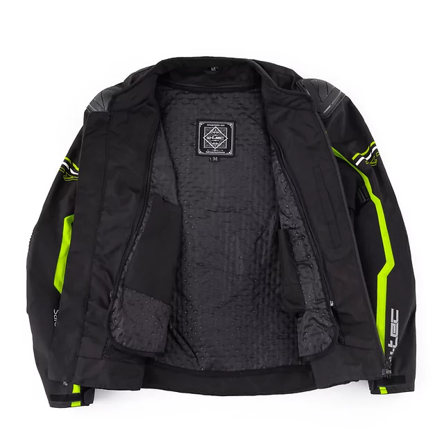 Motorcycle Jacket W-TEC Tonkawo - Black-Fluo