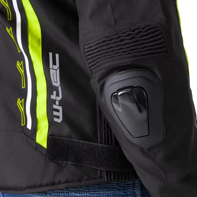 Motorcycle Jacket W-TEC Tonkawo - Black-Fluo
