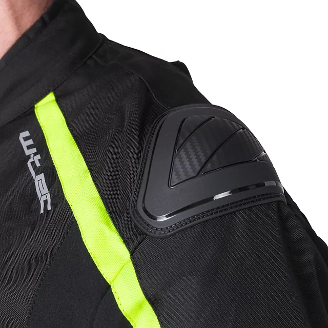 Motorcycle Jacket W-TEC Tonkawo - Black-Fluo