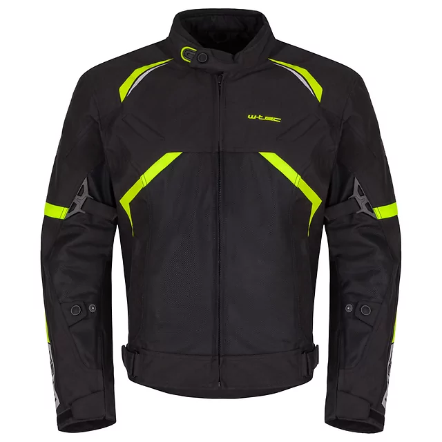 Motorcycle Jacket W-TEC Timuco - Black-Fluo