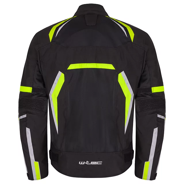 Motorcycle Jacket W-TEC Timuco - Black-Fluo