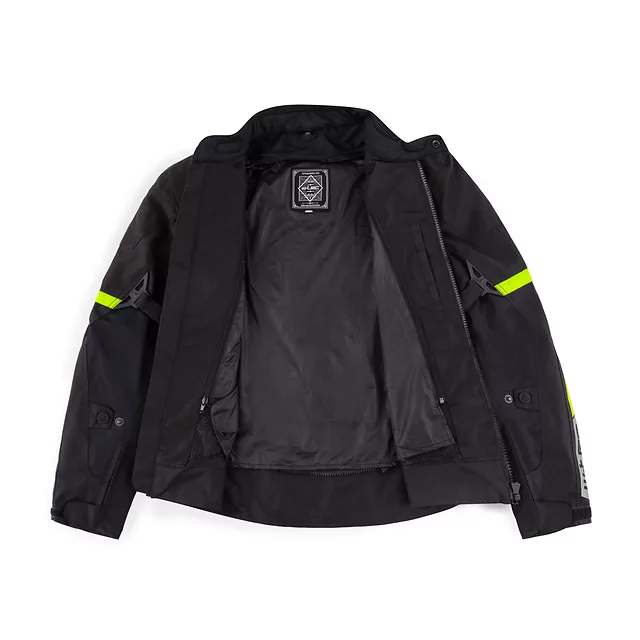 Motorcycle Jacket W-TEC Timuco - Black-Fluo
