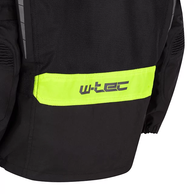 Adjustable Children’s Motorcycle Jacket W-TEC Pinapoco - Black-Fluo