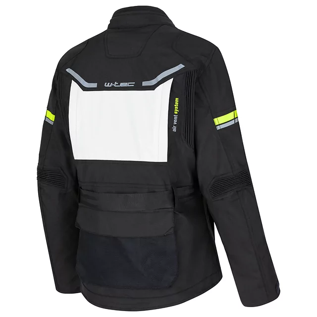 Women’s Motorcycle Jacket W-TEC Warao Lady - Black-Fluo