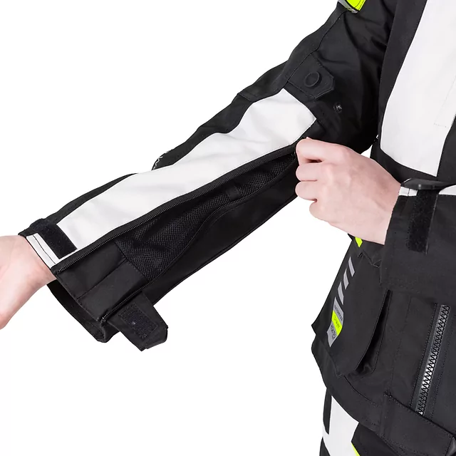 Women’s Motorcycle Jacket W-TEC Warao Lady - Black-Fluo