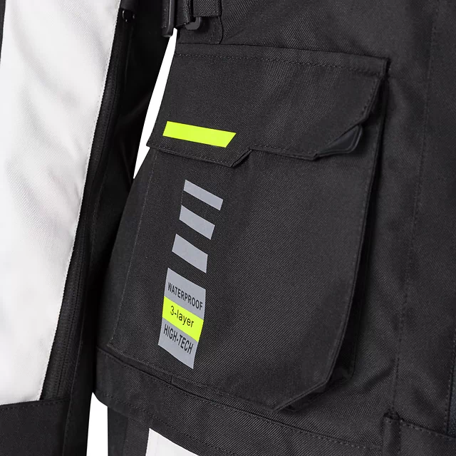 Women’s Motorcycle Jacket W-TEC Warao Lady - Black-Fluo