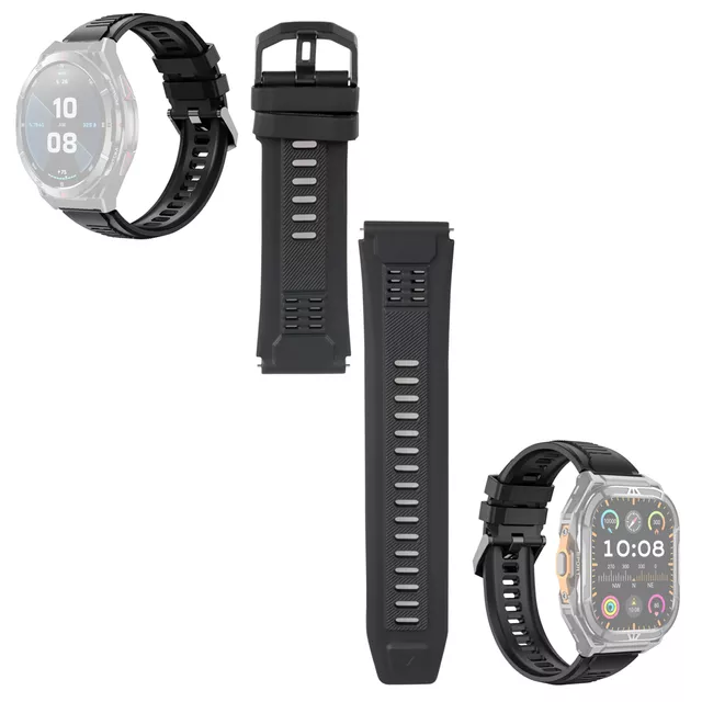 Replacement Strap for Smart Watches inSPORTline Rodamo & Zakuro, Black
