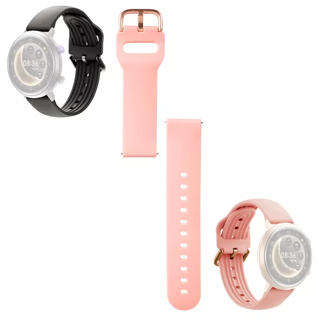 Replacement Strap for Smart Watches inSPORTline Manzon & Brosel, Pink