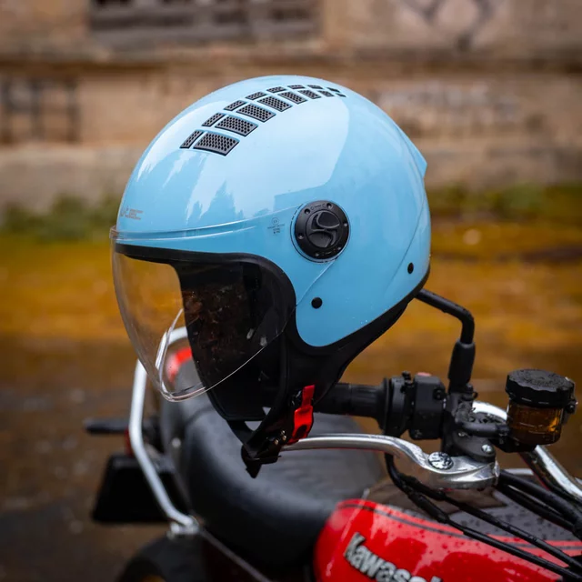 Open-Face Helmet W-TEC Baraldo Celeste
