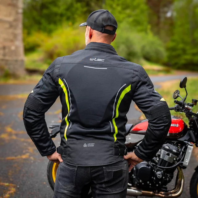 Men’s Summer Motorcycle Jacket W-TEC Mirelio - Black-Grey