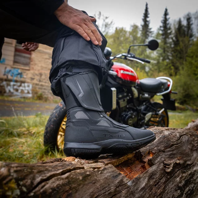 Motorcycle Boots W-TEC Tixten - Black