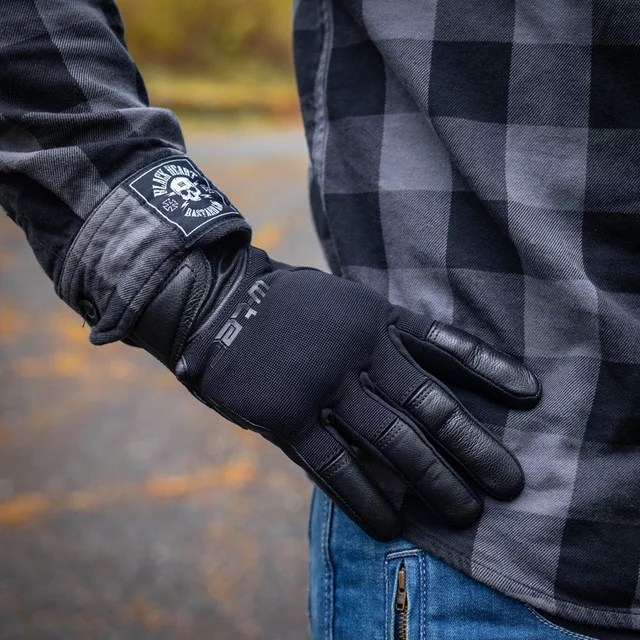 Motorcycle Gloves W-TEC Struge - Black