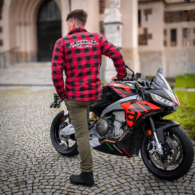 Aramid Motorcycle Shirt W-TEC Black Heart Reginald