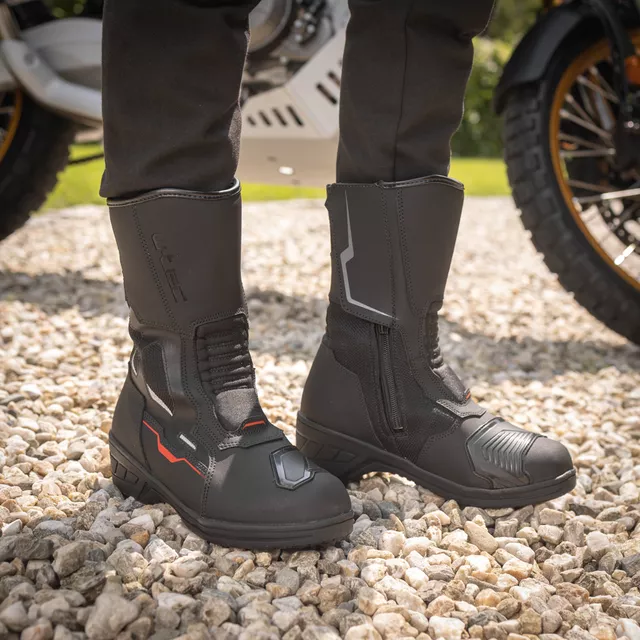 Women’s Motorcycle Boots W-TEC Moanna - černo-červená