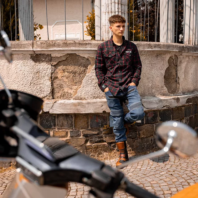 Shirt W-TEC Black Heart Respector II - Red-Black