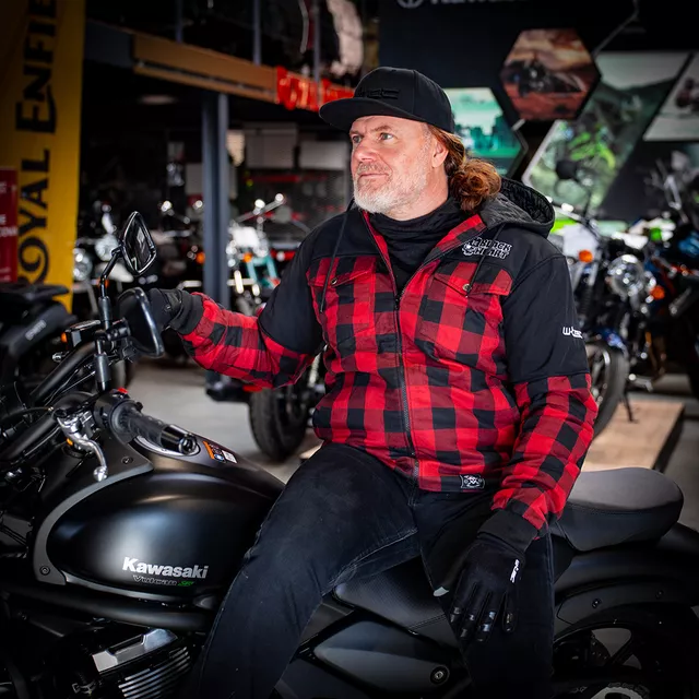 Softshell Jacket W-TEC Black Heart Rozzer - Red-Black