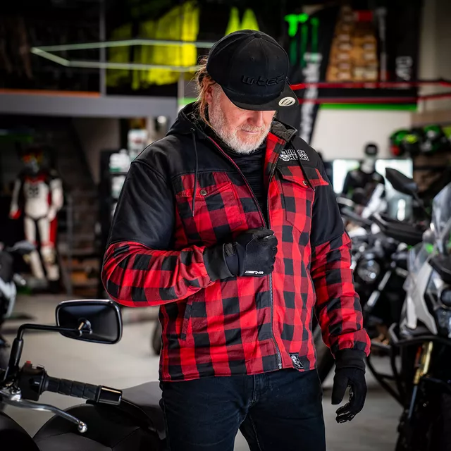 Softshell Jacket W-TEC Black Heart Rozzer - Red-Black