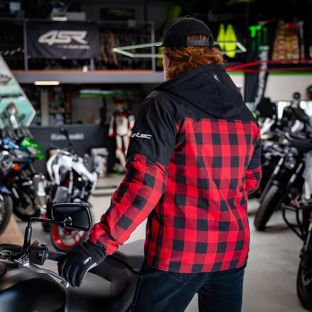 Softshell Jacket W-TEC Black Heart Rozzer - Red-Black