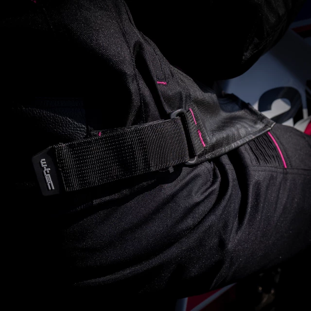 Women’s Motorcycle Jacket W-TEC Durmana - Black-Pink