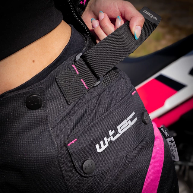 Women’s Motorcycle Pants W-TEC Durmanes Lady - Black-Pink
