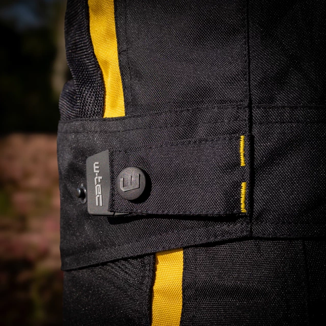 Men’s Summer Motorcycle Jacket W-TEC Tosheck - Black-Yellow