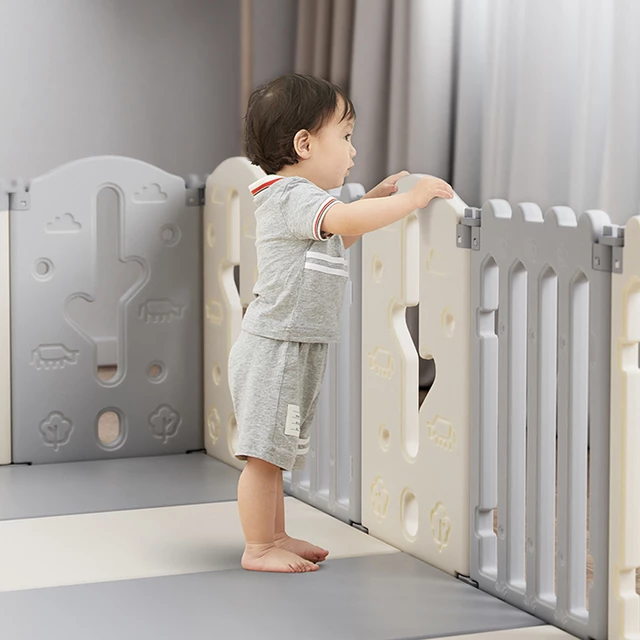 Plastic Playpen inSPORTline Bufalino 10+2 127 x 160 x 64 cm