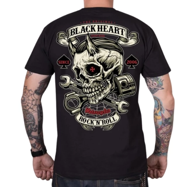 T-Shirt BLACK HEART Liberty - Black - Black