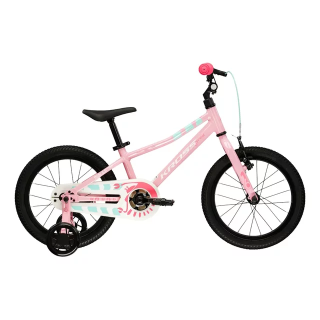 Children’s Bike Kross Mini 4.0 16” – 2026 - růžová/bílá/lesk - růžová/bílá/lesk