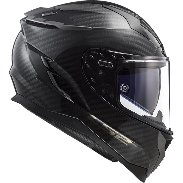Motorcycle Helmet LS2 FF327 Challenger C Carbon Solid - Black