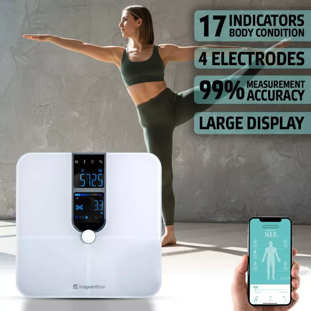 Smart Scale inSPORTline Syncale 100 - Black - White