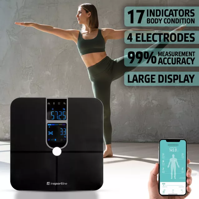 Smart Scale inSPORTline Syncale 100 - Black - Black