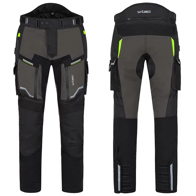 Motorcycle Pants W-TEC Daimick - Black-Grey - Black-Grey