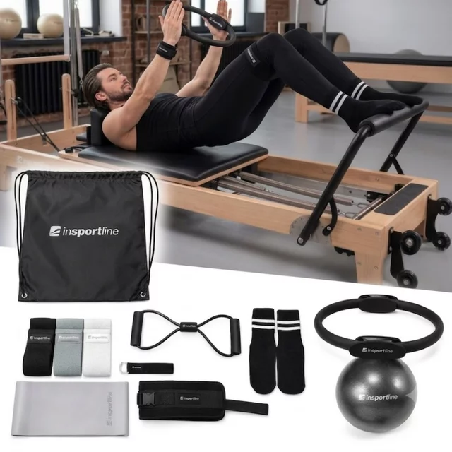 Pilates Set inSPORTline Sinuata - Beige - Black