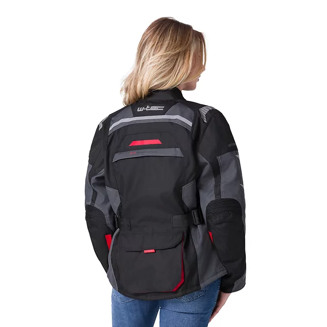 Women’s Motorcycle Jacket W-TEC Radana - Black-Grey-Green