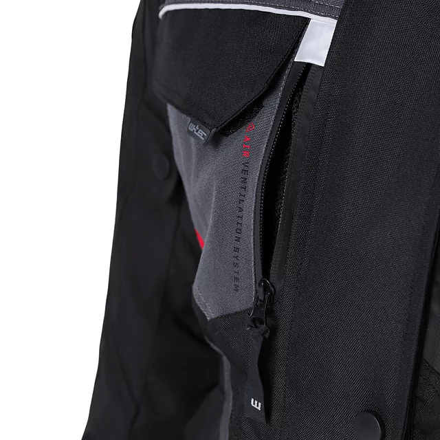 Women’s Motorcycle Jacket W-TEC Radana - Black-Grey-Green