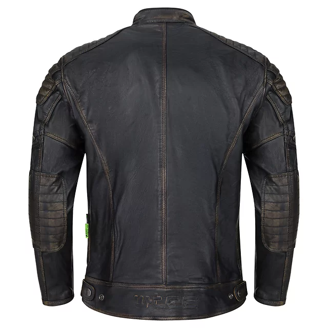 Leather Motorcycle Jacket W-TEC Mungelli EVO - vintage černo-hnědá